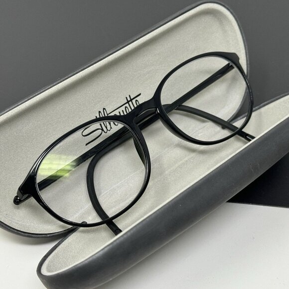 SILHOUETTE SPX 2889 6050  black eyeglasses Frame 51 [] 18-145 - Picture 13 of 13